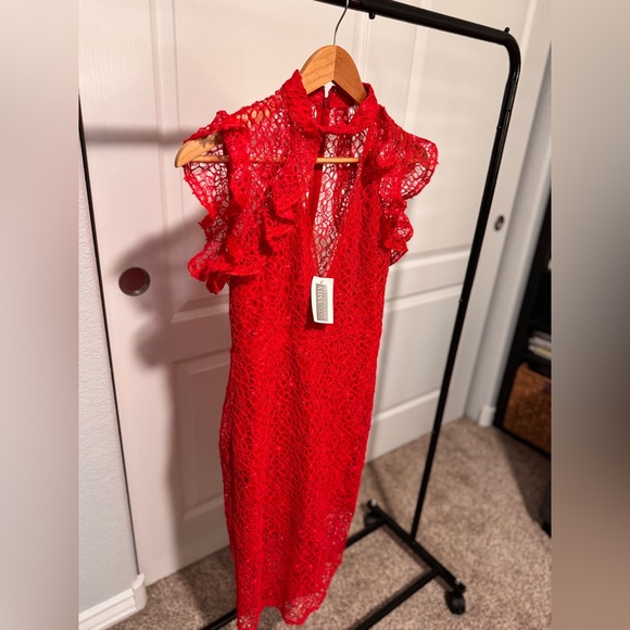 BNWT ALEXIS RED LACE DRESS size S - Picture 6 of 10